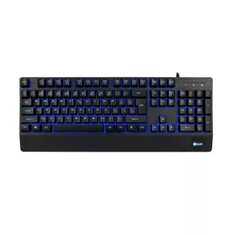 C-TECH Klávesnice KB-104BK, USB, 3 barvy podsvícení, černá, CZ/SK C-TECH Klávesnice KB-104BK, USB, 3 barvy podsvícení, černá, CZ/SK