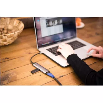 VERBATIM Dokovací stanice USB-C 4v1, 1x HDMI, 1xUSB-C, 2xUSB, šedá