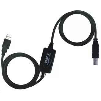 PREMIUMCORD USB 2.0 repeater a propojovací kabel A/M-B/M 20m PREMIUMCORD USB 2.0 repeater a propojovací kabel A/M-B/M 20m