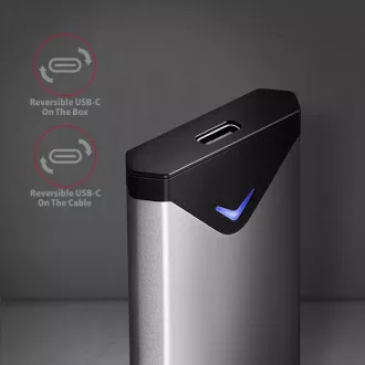 AXAGON EEM2-UG2, USB-C 10Gbps - M.2 NVMe SSD ARROW box, stříbrný AXAGON EEM2-UG2, USB-C 10Gbps - M.2 NVMe SSD ARROW box, stříbrný