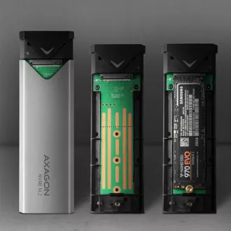 AXAGON EEM2-UG2, USB-C 10Gbps - M.2 NVMe SSD ARROW box, stříbrný AXAGON EEM2-UG2, USB-C 10Gbps - M.2 NVMe SSD ARROW box, stříbrný