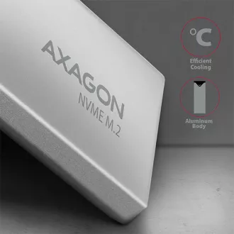 AXAGON EEM2-UG2, USB-C 10Gbps - M.2 NVMe SSD ARROW box, stříbrný AXAGON EEM2-UG2, USB-C 10Gbps - M.2 NVMe SSD ARROW box, stříbrný