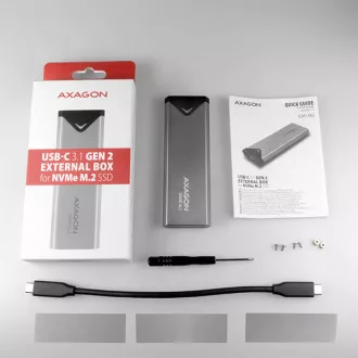 AXAGON EEM2-UG2, USB-C 10Gbps - M.2 NVMe SSD ARROW box, stříbrný AXAGON EEM2-UG2, USB-C 10Gbps - M.2 NVMe SSD ARROW box, stříbrný
