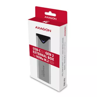 AXAGON EEM2-UG2, USB-C 10Gbps - M.2 NVMe SSD ARROW box, stříbrný AXAGON EEM2-UG2, USB-C 10Gbps - M.2 NVMe SSD ARROW box, stříbrný