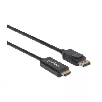 MANHATTAN Kabel DisplayPort na HDMI 1080p, 1.8m, černý MANHATTAN Kabel DisplayPort na HDMI 1080p, 1.8m, černý