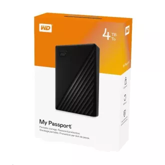 WD My Passport Portable 5TB, Externí HDD, USB 3.0, černá WD My Passport Portable 5TB, Externí HDD, USB 3.0, černá