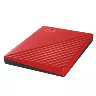WD My Passport Portable 2TB, Externí HDD, USB 3.0, červená WD My Passport Portable 2TB, Externí HDD, USB 3.0, červená