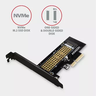 AXAGON PCEM2-N, PCIe x4 - M.2 NVMe M-key slot adaptér, vč. LP AXAGON PCEM2-N, PCIe x4 - M.2 NVMe M-key slot adaptér, vč. LP