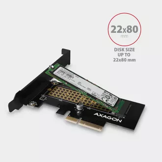 AXAGON PCEM2-N, PCIe x4 - M.2 NVMe M-key slot adaptér, vč. LP AXAGON PCEM2-N, PCIe x4 - M.2 NVMe M-key slot adaptér, vč. LP