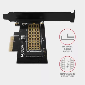 AXAGON PCEM2-N, PCIe x4 - M.2 NVMe M-key slot adaptér, vč. LP AXAGON PCEM2-N, PCIe x4 - M.2 NVMe M-key slot adaptér, vč. LP