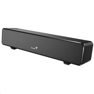 GENIUS repro USB SoundBar 100/ drátový/ 6W/ USB/ 3, 5" jack/ černý GENIUS repro USB SoundBar 100/ drátový/ 6W/ USB/ 3, 5" jack/ černý