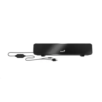 GENIUS repro USB SoundBar 100/ drátový/ 6W/ USB/ 3, 5" jack/ černý GENIUS repro USB SoundBar 100/ drátový/ 6W/ USB/ 3, 5" jack/ černý