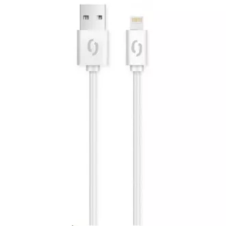 Aligator datový a nabíjecí kabel, konektor Lightning, 2A, 1m, bílá Aligator datový a nabíjecí kabel, konektor Lightning, 2A, 1m, bílá