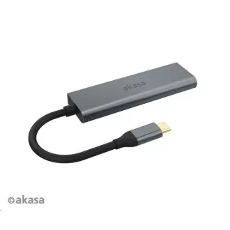 AKASA Hub USB-C 4x USB 3.0 port, Aluminium AKASA Hub USB-C 4x USB 3.0 port, Aluminium