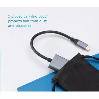 AKASA Hub USB-C 4x USB 3.0 port, Aluminium AKASA Hub USB-C 4x USB 3.0 port, Aluminium