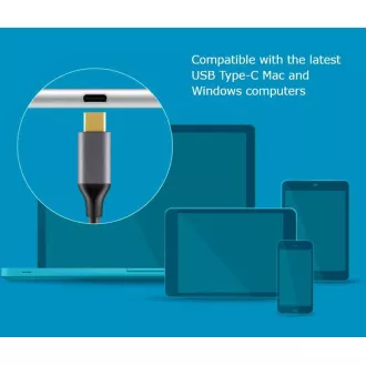 AKASA Hub USB-C 4x USB 3.0 port, Aluminium AKASA Hub USB-C 4x USB 3.0 port, Aluminium