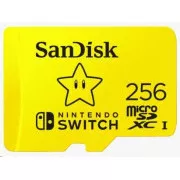 SanDisk MicroSDXC karta 256GB for Nintendo Switch (R:100/W:90 MB/s, UHS-I, V30, U3, C10, A1) licensed Product, Super Mario