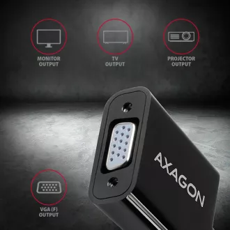 AXAGON RVH-VGN, HDMI -> VGA redukce / adaptér, FullHD, 1920*1200 AXAGON RVH-VGN, HDMI -> VGA redukce / adaptér, FullHD, 1920*1200