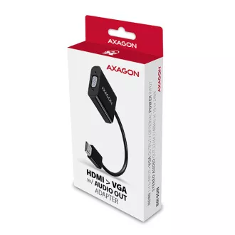 AXAGON RVH-VGAN, HDMI -> VGA redukce / adaptér, FullHD, audio výstup, micro USB nap. konektor AXAGON RVH-VGAN, HDMI -> VGA redukce / adaptér, FullHD, audio výstup, micro USB nap. konektor