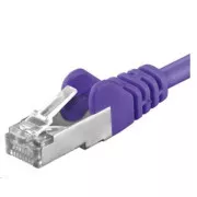 PREMIUMCORD Patch kabel CAT6a S-FTP, RJ45-RJ45, AWG 26/7 0, 25m fialová