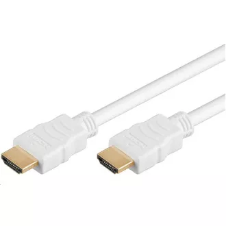 PremiumCord HDMI High Speed + Ethernet kabel, zlacené konektory, 1.5m, bílý PremiumCord HDMI High Speed + Ethernet kabel, zlacené konektory, 1.5m, bílý