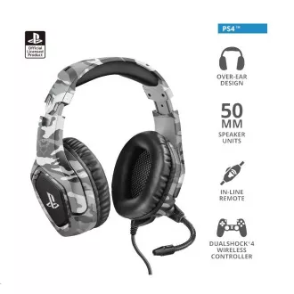 TRUST sluchátka GXT 488 Forze-G PS4 Gaming Headset - Sony Licensed - grey TRUST sluchátka GXT 488 Forze-G PS4 Gaming Headset - Sony Licensed - grey