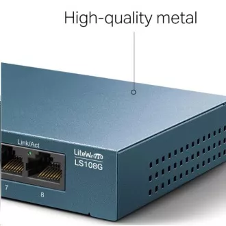 TP-Link LiteWave switch LS108G (8xGbE, fanless) TP-Link LiteWave switch LS108G (8xGbE, fanless)