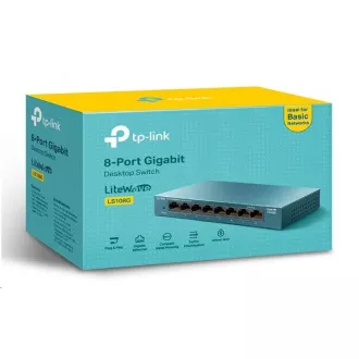 TP-Link LiteWave switch LS108G (8xGbE, fanless) TP-Link LiteWave switch LS108G (8xGbE, fanless)