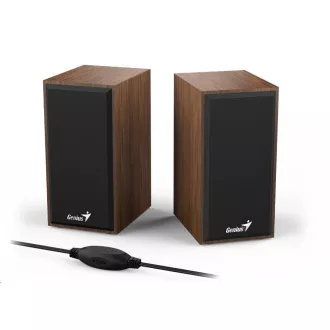 GENIUS repro SP-HF180, 2.0, 6W, dřevěné, hnědé GENIUS repro SP-HF180, 2.0, 6W, dřevěné, hnědé