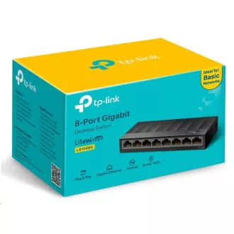 TP-Link LiteWave switch LS1008G (8xGbE, fanless) TP-Link LiteWave switch LS1008G (8xGbE, fanless)