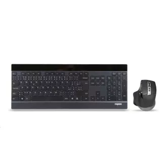 RAPOO set klávesnice a myš 9900M multi-mode bezdrátový ultra-slim CZ/SK, černá RAPOO set klávesnice a myš 9900M multi-mode bezdrátový ultra-slim CZ/SK, černá