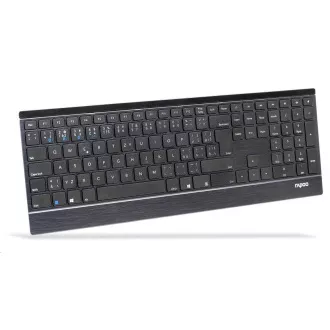 RAPOO klávesnice E9500M Multi-mode Wireless Ultra-slim Keyboard Black RAPOO klávesnice E9500M Multi-mode Wireless Ultra-slim Keyboard Black