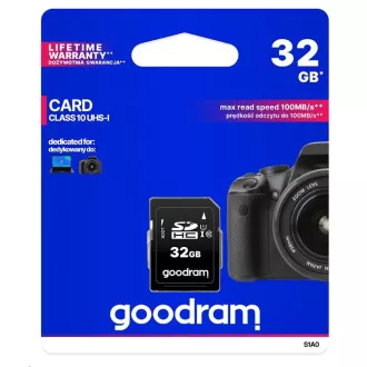GOODRAM SDHC karta 32GB (R:100/W:10 MB/s) UHS-I Class 10