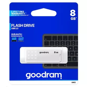 GOODRAM Flash Disk UME2 8GB USB 2.0 bílá GOODRAM Flash Disk UME2 8GB USB 2.0 bílá