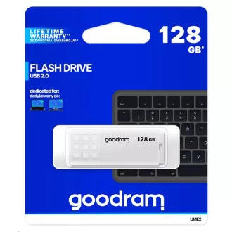 GOODRAM Flash Disk 128GB UME2, USB 2.0, bílá GOODRAM Flash Disk 128GB UME2, USB 2.0, bílá