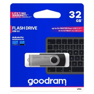 GOODRAM Flash Disk 32GB UTS3, USB 3.0, černá GOODRAM Flash Disk 32GB UTS3, USB 3.0, černá