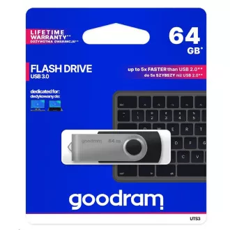 GOODRAM Flash Disk 64GB UTS3, USB 3.0, černá GOODRAM Flash Disk 64GB UTS3, USB 3.0, černá