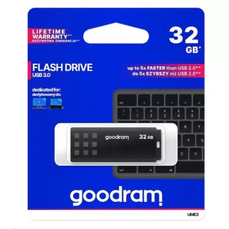 GOODRAM Flash Disk 32GB UME3, USB 3.0, černá GOODRAM Flash Disk 32GB UME3, USB 3.0, černá
