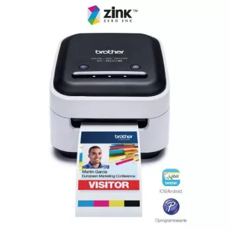 BROTHER tiskárna štítků FOTO - VC500W - WIFI, USB, COLOR bez potřeby inkoustu - Integrovaný odstřih BROTHER tiskárna štítků FOTO - VC500W - WIFI, USB, COLOR bez potřeby inkoustu - Integrovaný odstřih