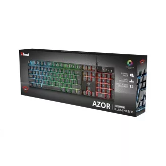 TRUST herní klávesnice GXT 835 Azor Illuminated Gaming Keyboard TRUST herní klávesnice GXT 835 Azor Illuminated Gaming Keyboard