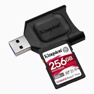 Kingston 256GB SDXC React Plus + čtečka Kingston 256GB SDXC React Plus + čtečka