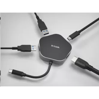 D-Link DUB-M420 4-in-1 USB-C Hub with HDMI and Power Delivery D-Link DUB-M420 4-in-1 USB-C Hub with HDMI and Power Delivery