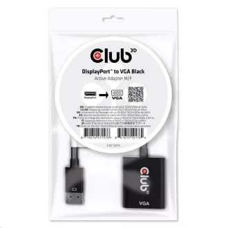 Club3D adaptér aktivní DisplayPort na VGA Club3D adaptér aktivní DisplayPort na VGA