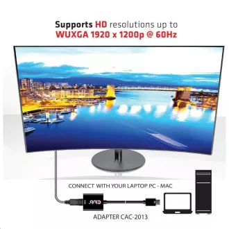 Club3D adaptér aktivní DisplayPort na VGA Club3D adaptér aktivní DisplayPort na VGA