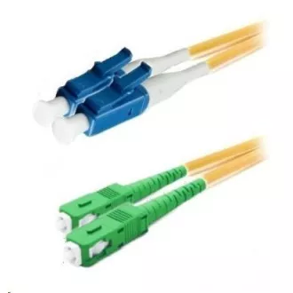 XtendLan duplexní patch kabel SM 9/125, OS2, LC(PC)-SC(APC), LS0H, 1m XtendLan duplexní patch kabel SM 9/125, OS2, LC(PC)-SC(APC), LS0H, 1m