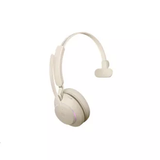 Jabra náhlavní souprava Evolve2 65, Link 380c MS, mono, béžová Jabra náhlavní souprava Evolve2 65, Link 380c MS, mono, béžová
