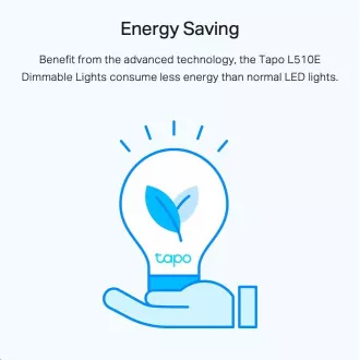 TP-Link Tapo L510E chytrá WiFi stmívatelná LED žárovka (bílá, 2700K, 806lm, 2, 4GHz, E27) TP-Link Tapo L510E chytrá WiFi stmívatelná LED žárovka (bílá, 2700K, 806lm, 2, 4GHz, E27)
