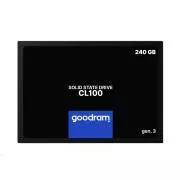 GOODRAM SSD CL100 Gen.3 240GB, SATA III, 2.5", (R:520/W:400MB/s)