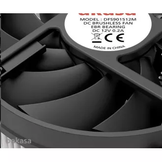 AKASA ventilátor KS12, 95x95x31.8mm, Intel LGA115X