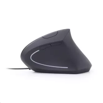 GEMBIRD myš MUS-ERGO-01, drátová, optická, vertikální, 1200-3200 dpi, USB, černá GEMBIRD myš MUS-ERGO-01, drátová, optická, vertikální, 1200-3200 dpi, USB, černá